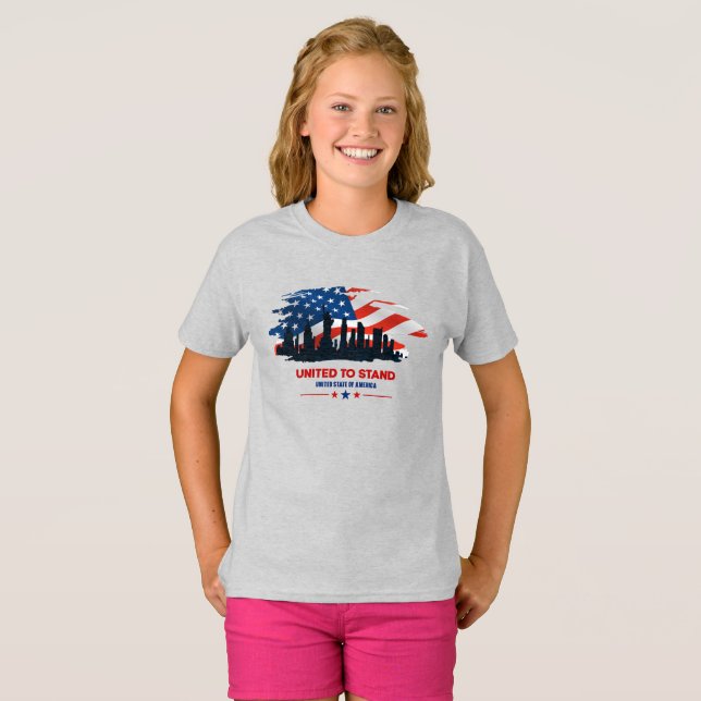 Unidos en pie | Camiseta para niños (Anverso completo)