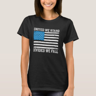 Unidos nos dividimos caemos camiseta de Estados Un