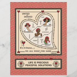 Unidos o Divididos 1 Hoja de Papel Plana 8.5"x11"