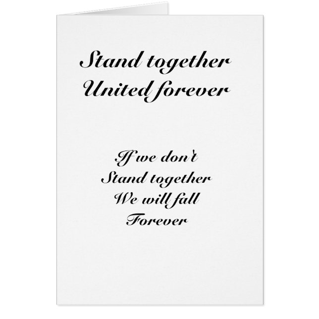 Unidos para siempre (Frente)