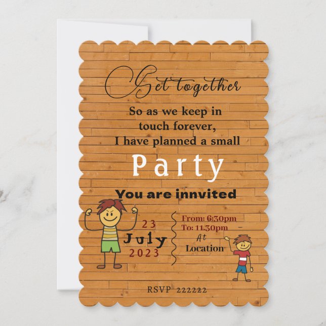 Uniendo la invitación (Anverso)