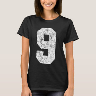 Uniforme de jugador de camiseta número 9 blanco de