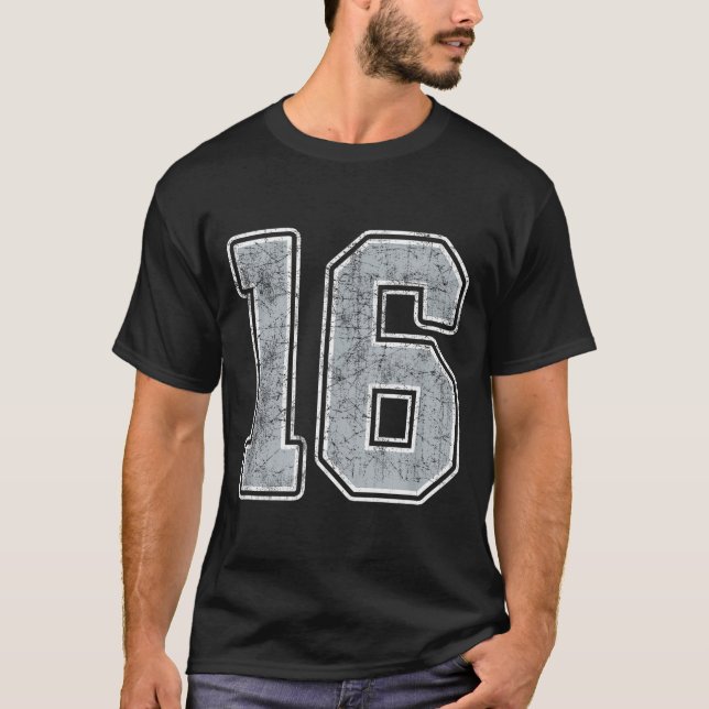 Uniforme de jugador de Jersey número 16 blanco pla (Anverso)