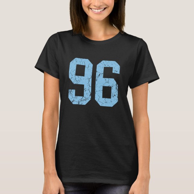 Uniforme de jugador de Jersey número 96 azul bebé  (Anverso)