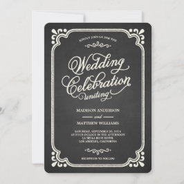 Unión de calkboard | Invitación a la boda