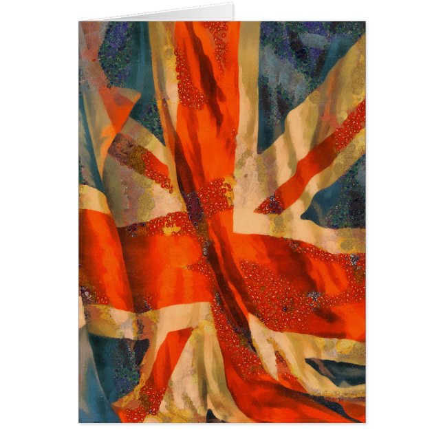 Unión de estilo Grunge Jack Bandera Británica onde (Frente)