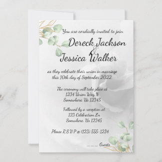 Unión de Invitación a la Boda
