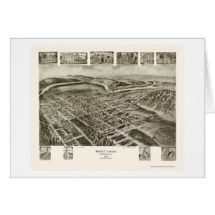 Unión del soporte, mapa panorámico del PA - 1906
