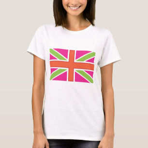 Union Jack cupo la camiseta para mujer