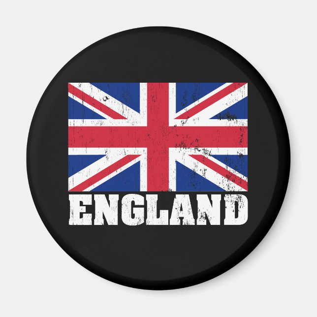 Unión Jack: imán de bandera británico (Frente)