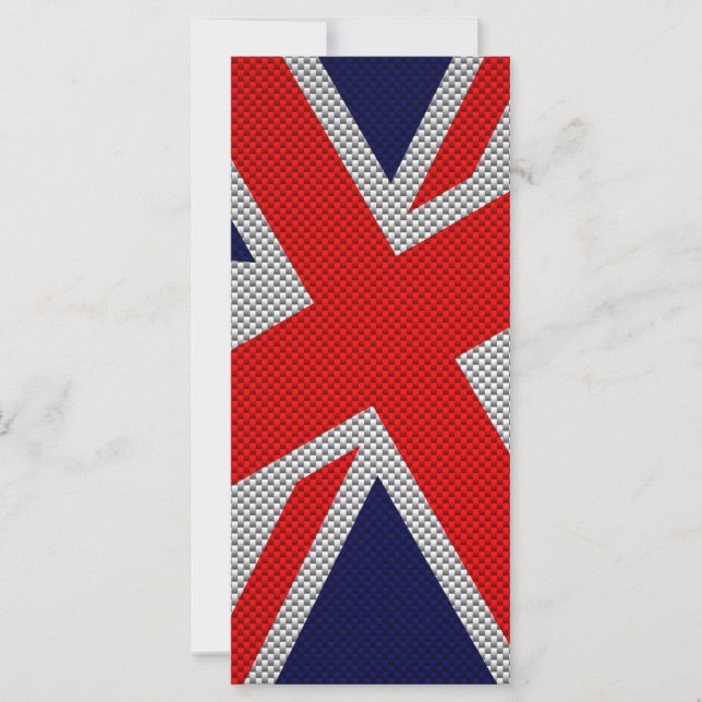 Union Jack on Carbon Fibra Style Print (Anverso)