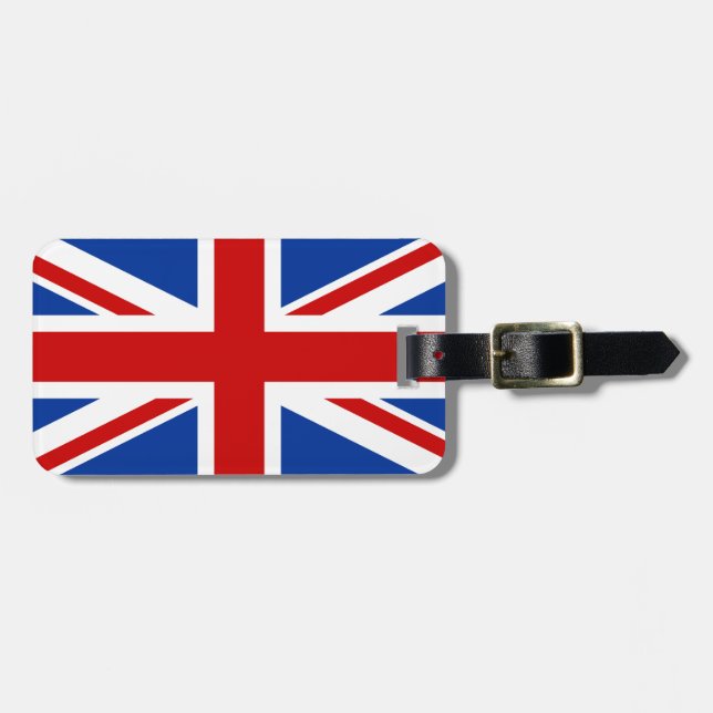 Union Jack personalizó la etiqueta del equipaje (Frente Horizontal)