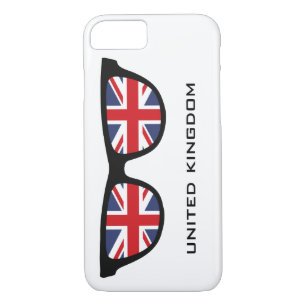 Union Jack UK Shades personalizado fundas de texto