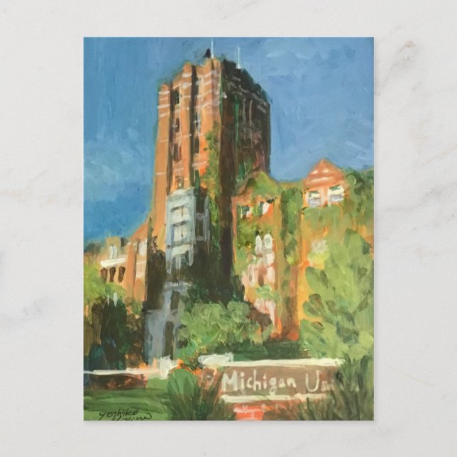 Unión Michigan - Ann Arbor, postal de Michigan (Anverso)