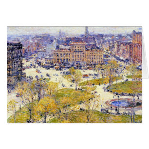 Union Square en primavera por Frederick Childe Has