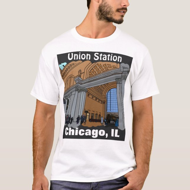Union station Chicago, camiseta IL (Anverso)