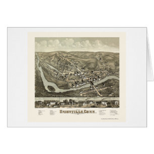Unionville, mapa panorámico del CT - 1878