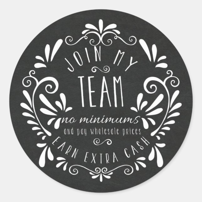Unirse a mis Pegatinas de equipo - Pegatinas de ma (Anverso)
