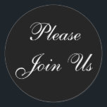 Unirse al Pegatina de sobres de EEUU<br><div class="desc">Boda formal vota Pegatinas de sellos de invitación © 2008 Photography and Design de TDSwhite</div>