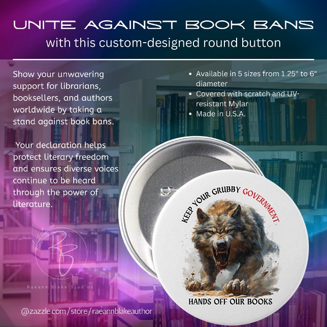Unirse Contra las Prohibiciones de Libros Botón Di (Subido por el creador)