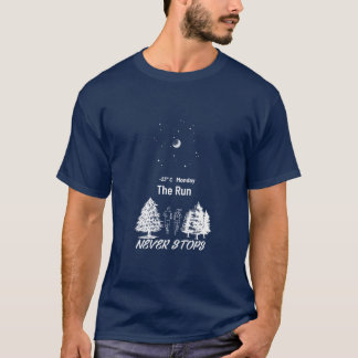 Unisex Corriendo Camiseta - "La Carrera Nunca Se D