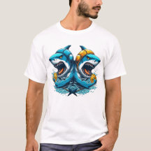 Unisex / Hombres Tiburones Agua Polo TShirt
