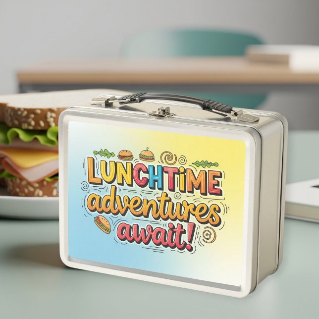 Unisex Metal Lunch Box with Trendy Graphic  (Subido por el creador)