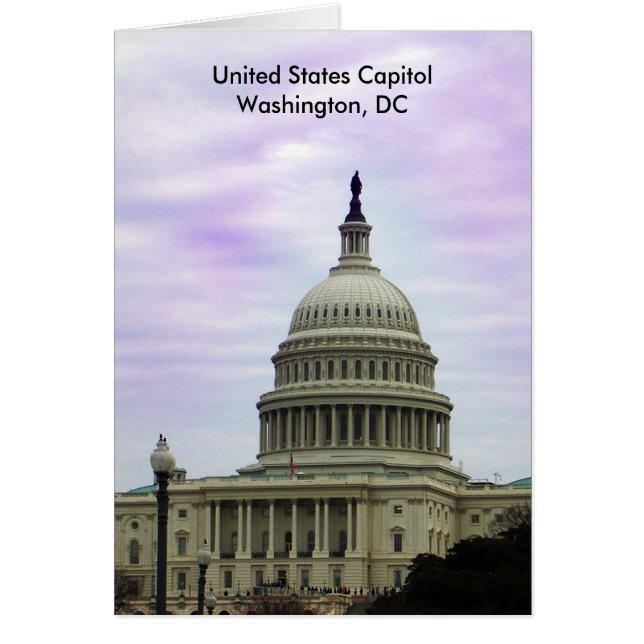 United States Capitol Washington DC Greeting Card (Frente)