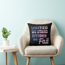 United We Stand Tipografía Almohada Decorativa