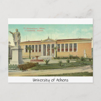 Universidad de Atenas, postal