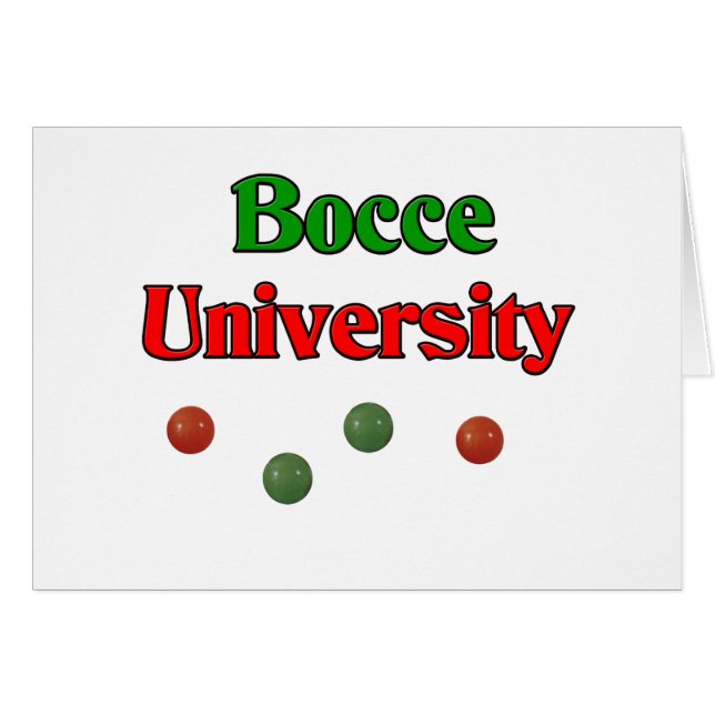 Universidad de Bocce (Anverso (Horizontal))