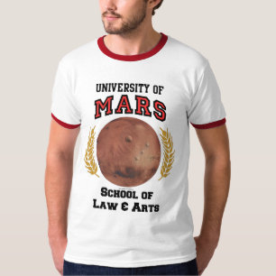 Universidad de la camiseta de Marte