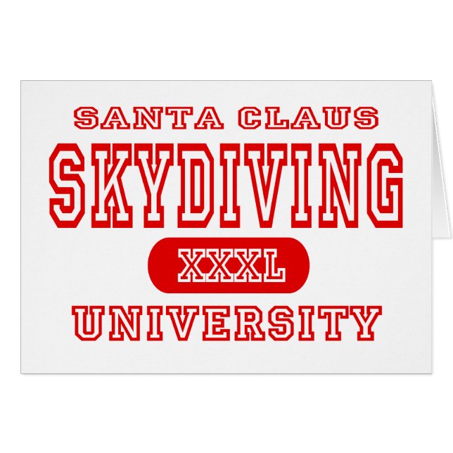 Universidad de Skydiving (Anverso (Horizontal))