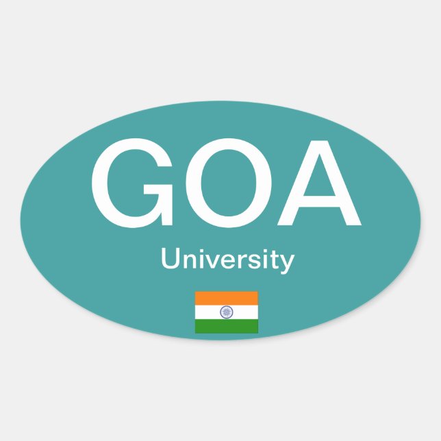 Universidad Goa* (India) Pegatina del Festival al  (Anverso)