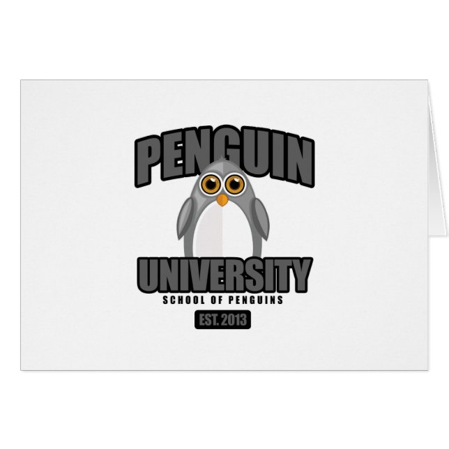Universidad Penguin - Gris (Anverso (Horizontal))