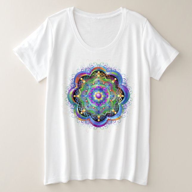 Universo Mandala Colores Psicodélicos (Anverso del diseño)