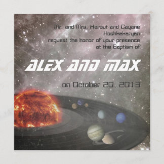 Universo musical - Invitación al bautismo