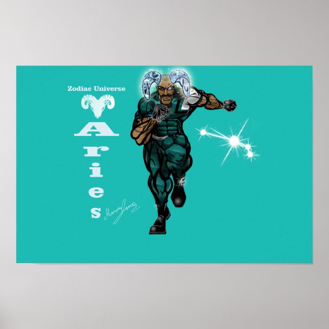 Universo Zodiacal - Póster de Aries (Frente)