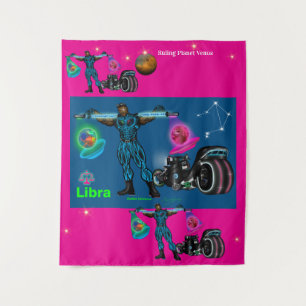Universo Zodíaco -Acuario- Banner Tapiz de Fiesta