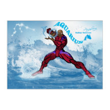 Universo zodiaco - Arte mural acuario-acrílico