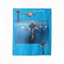 Universo Zodíaco -Capricornio- Tapiz de pancarta p