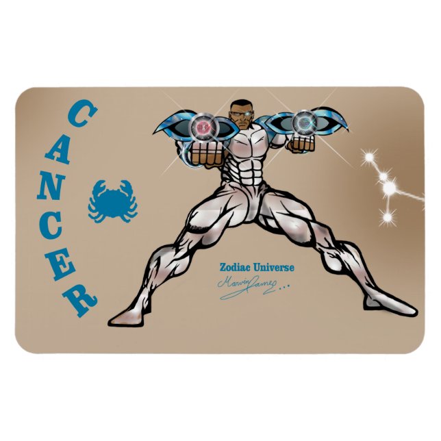 Universo zodiaco - Imán del cáncer (Horizontal)