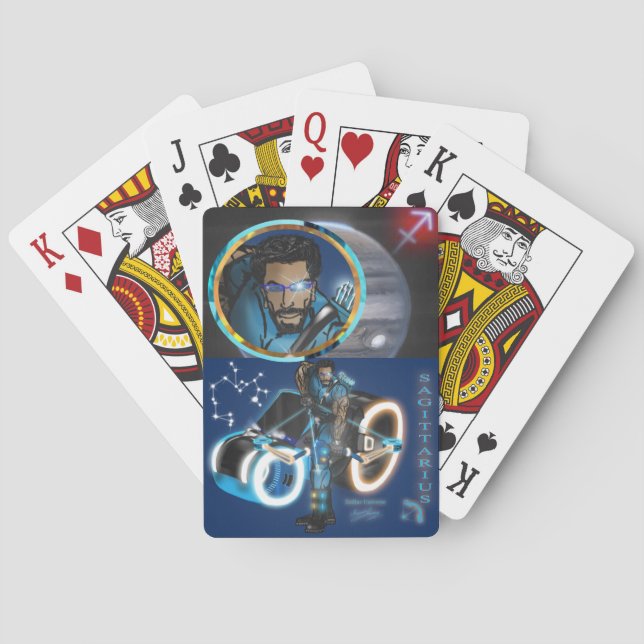 Universo zodiaco - Sagittarius - Cartas de juego (Reverso)