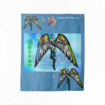 Universo Zodíaco -Virgo- Tapiz de pancarta para fi
