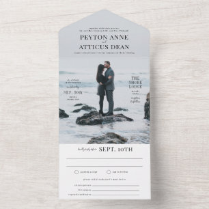 Uno Atmósfera todo en una invitación de matrimonio con