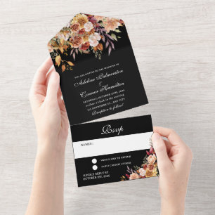 Uno Boda Otoñal con Estilo Moody - Invitación Todo en