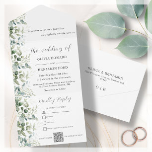 Uno Código QR Eucalyptus Todo En Una Invitación