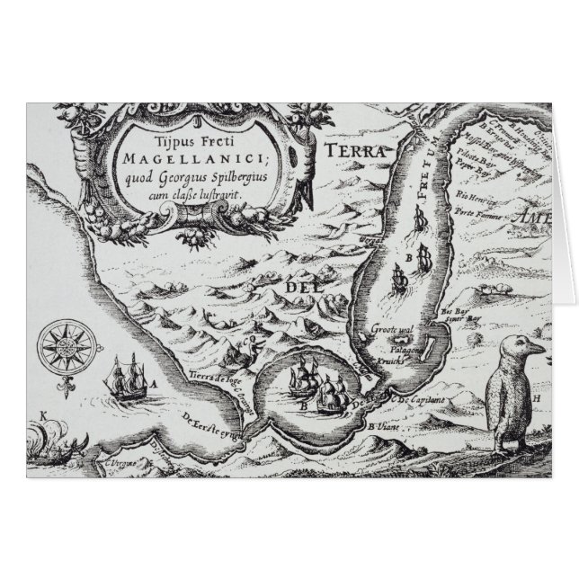 Uno de los mapas más tempranos del Magellan (Anverso (Horizontal))