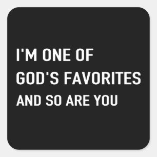 Uno de los pegatinas favoritos de Dios