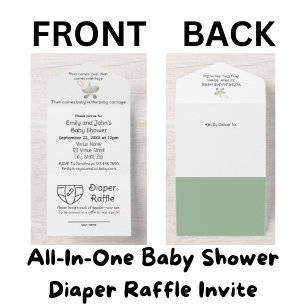 Uno Diapé Presupuestario Raffle Todo En Una Invitación